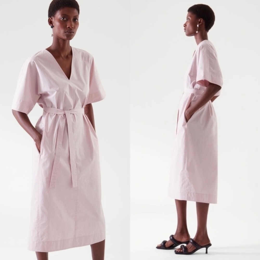 Cos Belted Kaftan Dress Sz 4